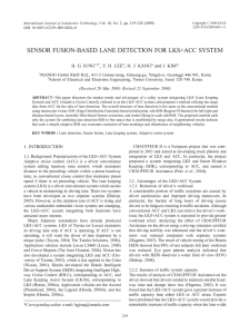 sensor fusion-based lane detection for lks+acc system