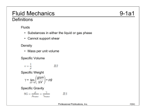 Fluid Mechanics Review