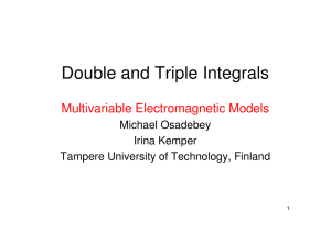 Double and Triple Integrals