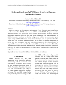 Design and Analyses of a PWM based Seven Level Cascade