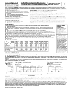 V-PLUS IR Dimmer Instructions