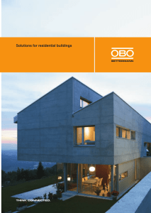Solutions for residential buildings