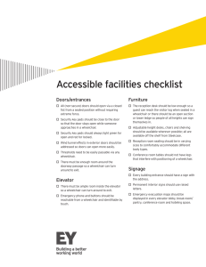 Accessible facilities checklist