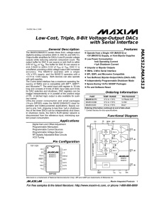 MAX512/MAX513 Low-Cost, Triple, 8-Bit Voltage