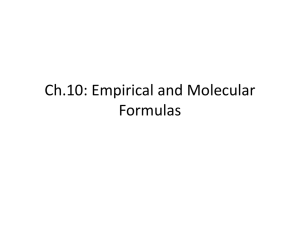 Emp Mol Formulas