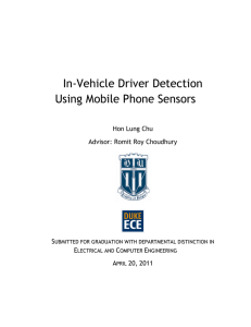 In-Vehicle Driver Detection Using Mobile Phone Sensors