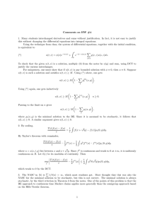 Comments on HW #4 1. Many students interchanged derivatives