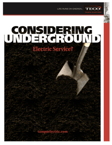 underground - Tampa Electric