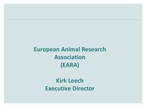 Kirk Leech, European Animal Research Association, UK