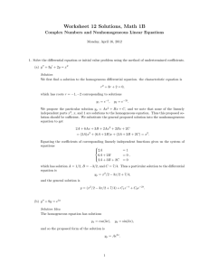 Worksheet 12 Solutions, Math 1B