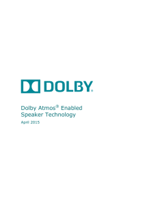 Dolby Atmos Enabled Speaker Technology