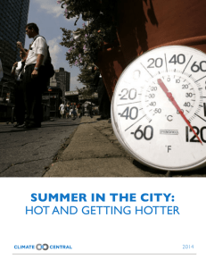 summer in the city: hot and getting hotter