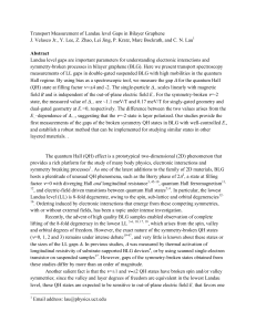 Transport Measurement of Landau level Gaps in Bilayer