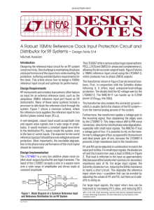 DN514 - A Robust 10MHz Reference Clock Input Protection Circuit