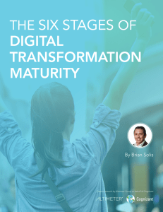 The Six Stages Of Digital Transformation Maturity