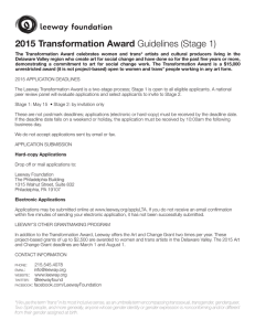 2015 Transformation Award Guidelines (Stage 1)