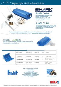 Wiska Shark Water Tight Insulated Joints Data Sheet