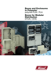 Boxes and Enclosures in Polyester polymel