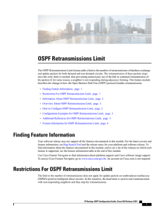 OSPF Retransmissions Limit