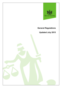 General Regulations (Updated July 2015)
