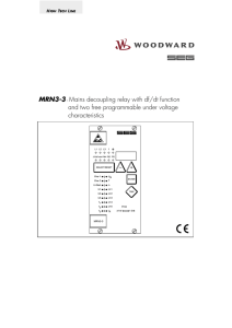 MRN3-3 - Mains decoupling relay with df/dt function and two free