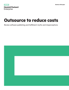 Outsource to reduce costs