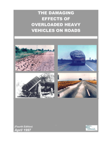 the damaging effects of overloaded heavy vehicles on