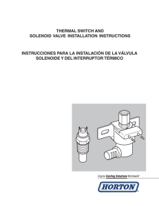 instrucciones para la instalación de la válvula