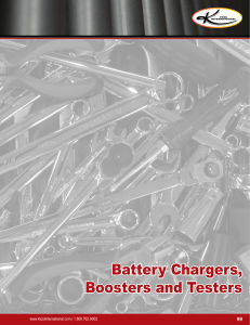 Battery Chargers, Boosters and Testers