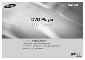 DVD Player User Manual