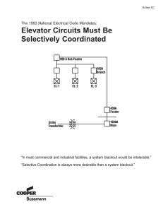 Elevator Circuits Must Be Selectively Coordinated