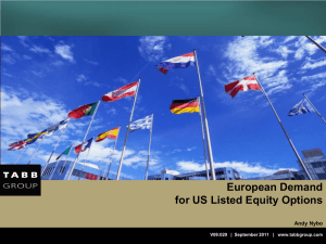 European Demand for US Listed Equity Options