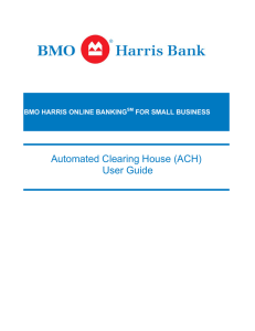Automated Clearing House (ACH) User Guide