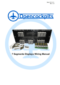 7 Segments Displays Wiring Manual