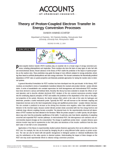 Theory of Proton-Coupled Electron Transfer in Energy Conversion