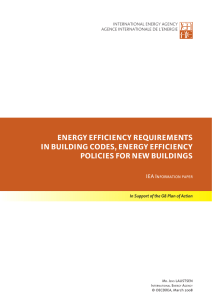 Energy Efficiency Requirements in Building Codes, Energy