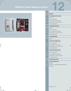 SIRIUS HP Rated Magnetic Starters