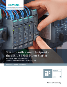 the SIRIUS 3RM1 Motor Starter