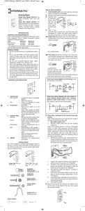 Instructions NTERMATIC®