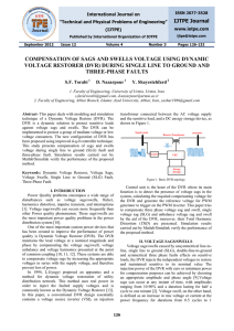 COMPENSATION OF SAGS AND SWELLS VOLTAGE USING