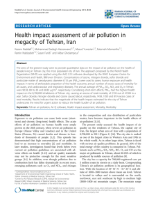 Health impact assessment of air pollution in megacity of Tehran, Iran