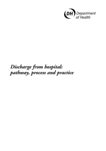 Discharge from hospital: pathway, process and