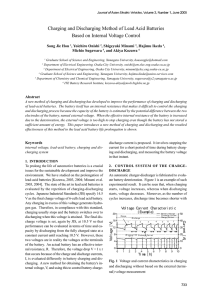 Charging and Discharging Method of Lead Acid Batteries Based on