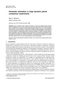 Parameter estimation in large dynamic paired