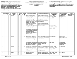 Regency Campus Plan 04-05 - North East Independent School District