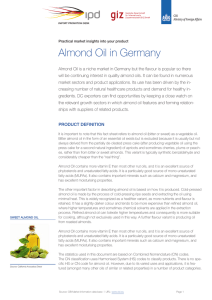 Almond Oil in Germany - Import Promotion Desk