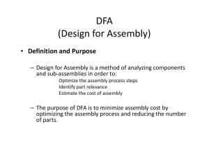 DFA (Design for Assembly)
