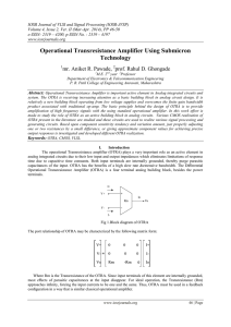 Operational Transresistance Amplifier Using Submicron