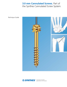 3.0 mm Cannulated Screws TG