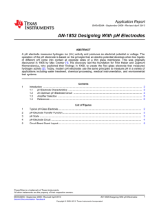 AN-1852 Designing With pH Electrodes (Rev. A)